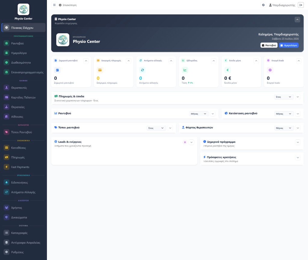 Physio Intelligence Dashboard